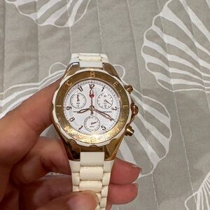 Michele Tahitian jelly bean white watch
